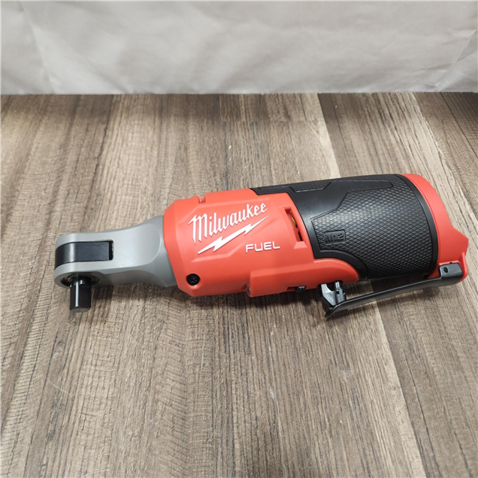 AS-IS- Milwaukee M12 FUEL Brushless Lithium-Ion 3/8 in. Cordless High Speed Ratchet (Tool Only)