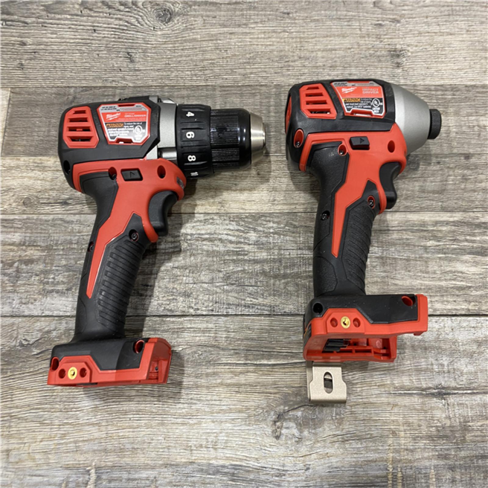 AS-IS Milwaukee 18V Lithium-Ion Cordless Drill Driver/Impact Driver Combo Kit