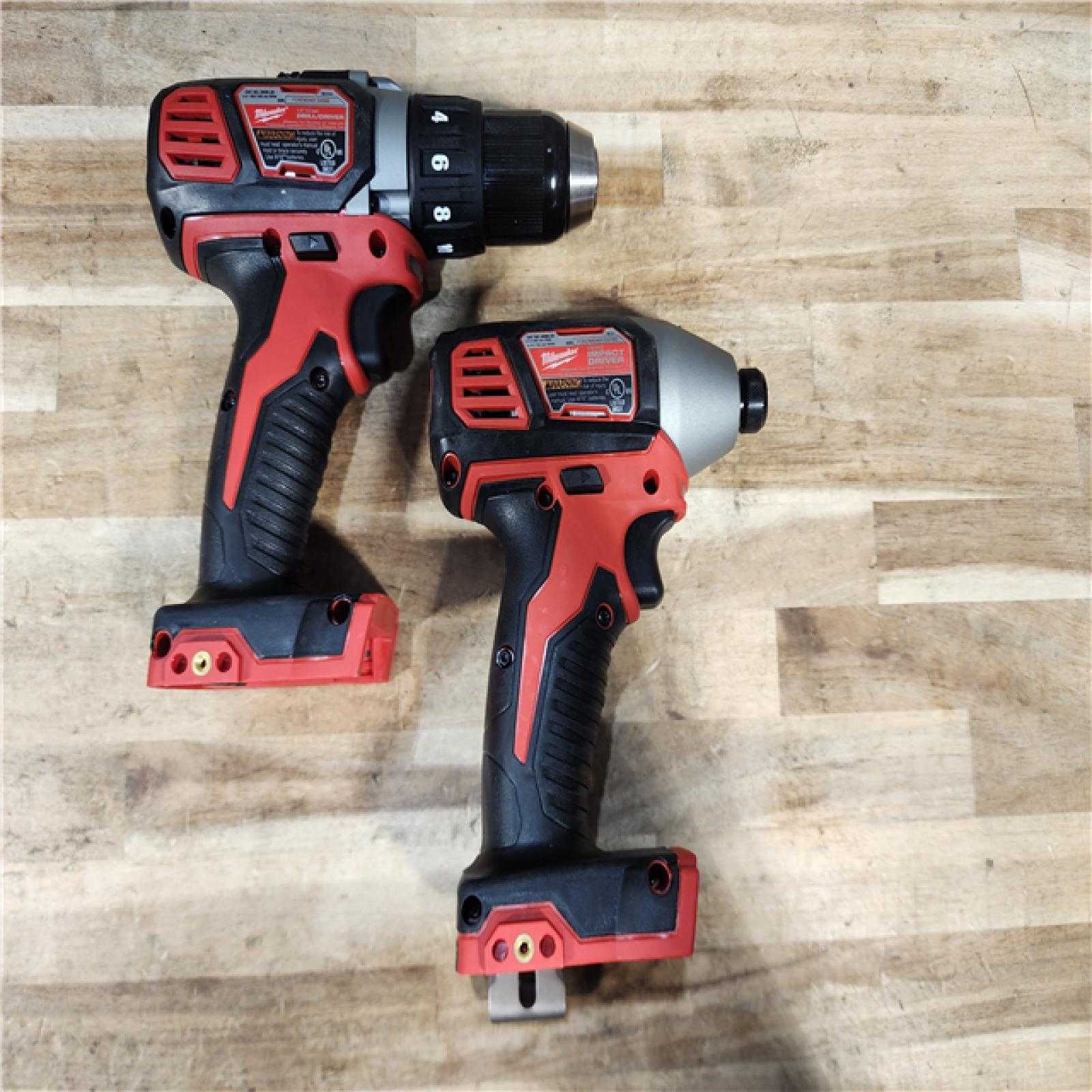 HOUSTON LOCATION - AS-IS Milwaukee 18V Lithium-Ion Cordless Drill Driver/Impact Driver Combo Kit