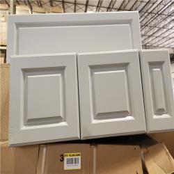 Phoenix AS-IS Mixed Hampton Bay Shaker Assembled Base Kitchen Cabinet in Dove Gray with Ball-Bearing Drawer Glides Pallet (7-Cabinets)