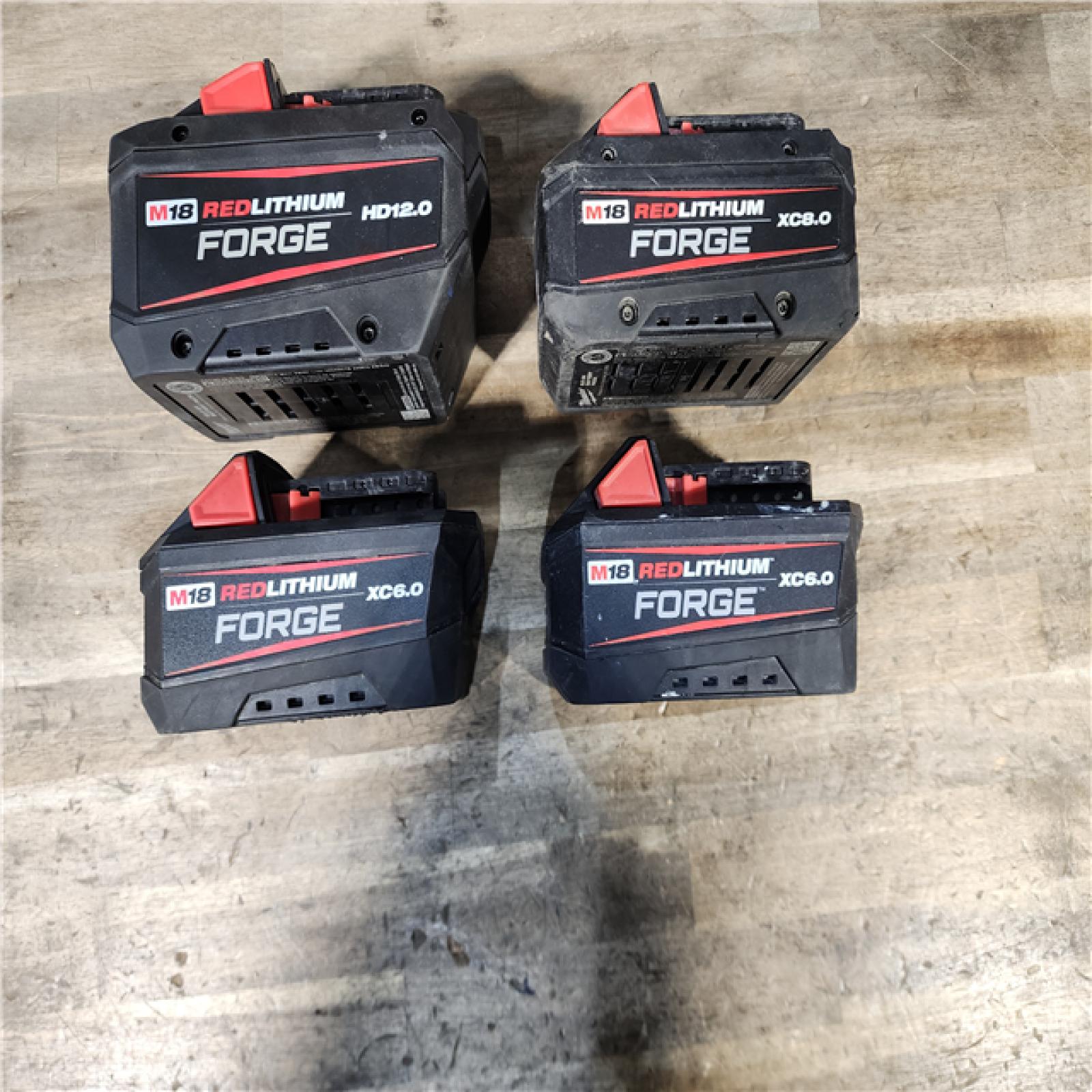 HOUSTON LOCATION - AS-IS MILWAUKEE FORGE BATTERY PACK QTY - 4