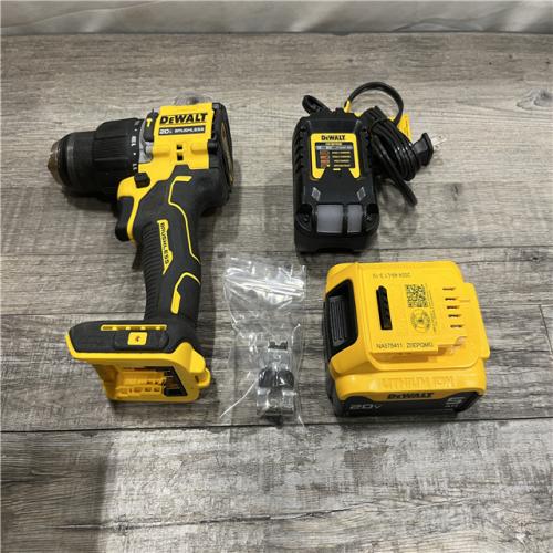 AS-IS DEWALT ATOMIC 20V Lithium-Ion Cordless 1/2 in. Hammer Drill Kit