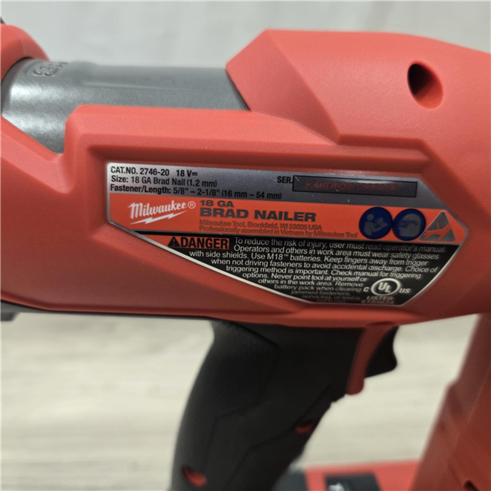 AS-IS Milwaukee M18 FUEL 18 Gauge Brad Nailer (TOOL ONLY)