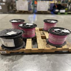 DALLAS LOCATION - AS-IS Southwire 2,500 ft. 10 Pink Stranded CU THHN Wire (5 SPOOLS)(SEE NOTES)