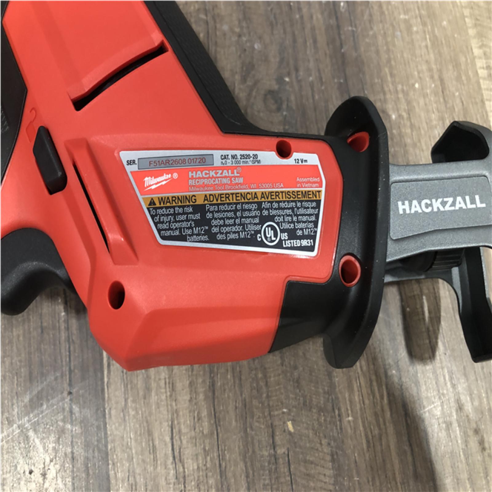 AS-IS Milwaukee FUEL 12V Lithium-Ion Brushless Cordless HACKZALL Reciprocating Saw Kit