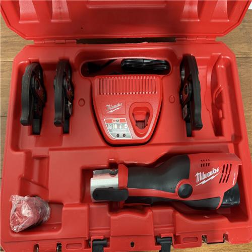CALIFORNIA AS-IS MILWAUKEE M12 FORCE LOGIC PRESS TOOL KIT, INCLUDES (2) BATTERIES, CHARGER & HARD CASE: APPEARS IN GOOD CONDITION