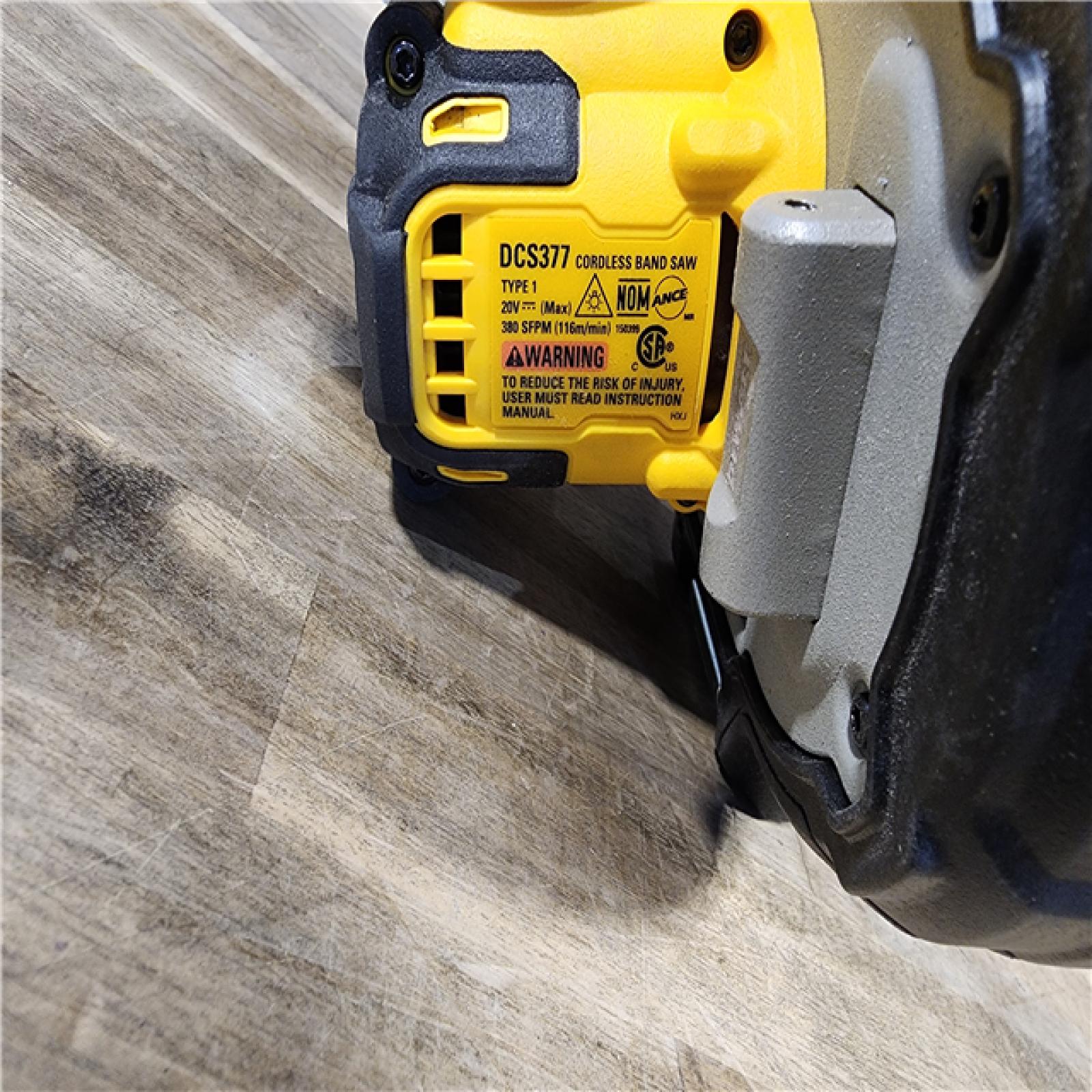 HOUSTON LOCATION - AS-IS Dewalt DCS377B 20V MAX ATOMIC Brushless Cordless 1-3/4  Compact Bandsaw (TOOL ONLY)