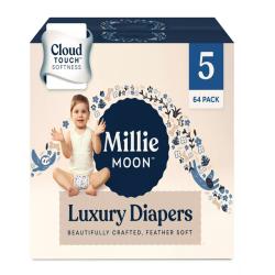 DALLAS LOCATION - Millie Moon Luxury Disposable Diapers - Size 5 PALLET-(24 CASES)