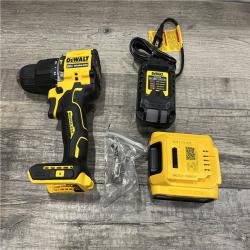 AS-IS DEWALT ATOMIC 20V Lithium-Ion Cordless 1/2 in. Hammer Drill Kit