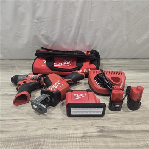 AS-IS M12 FUEL 12-Volt Li-Ion Cordless Hammer Drill Combo Kit