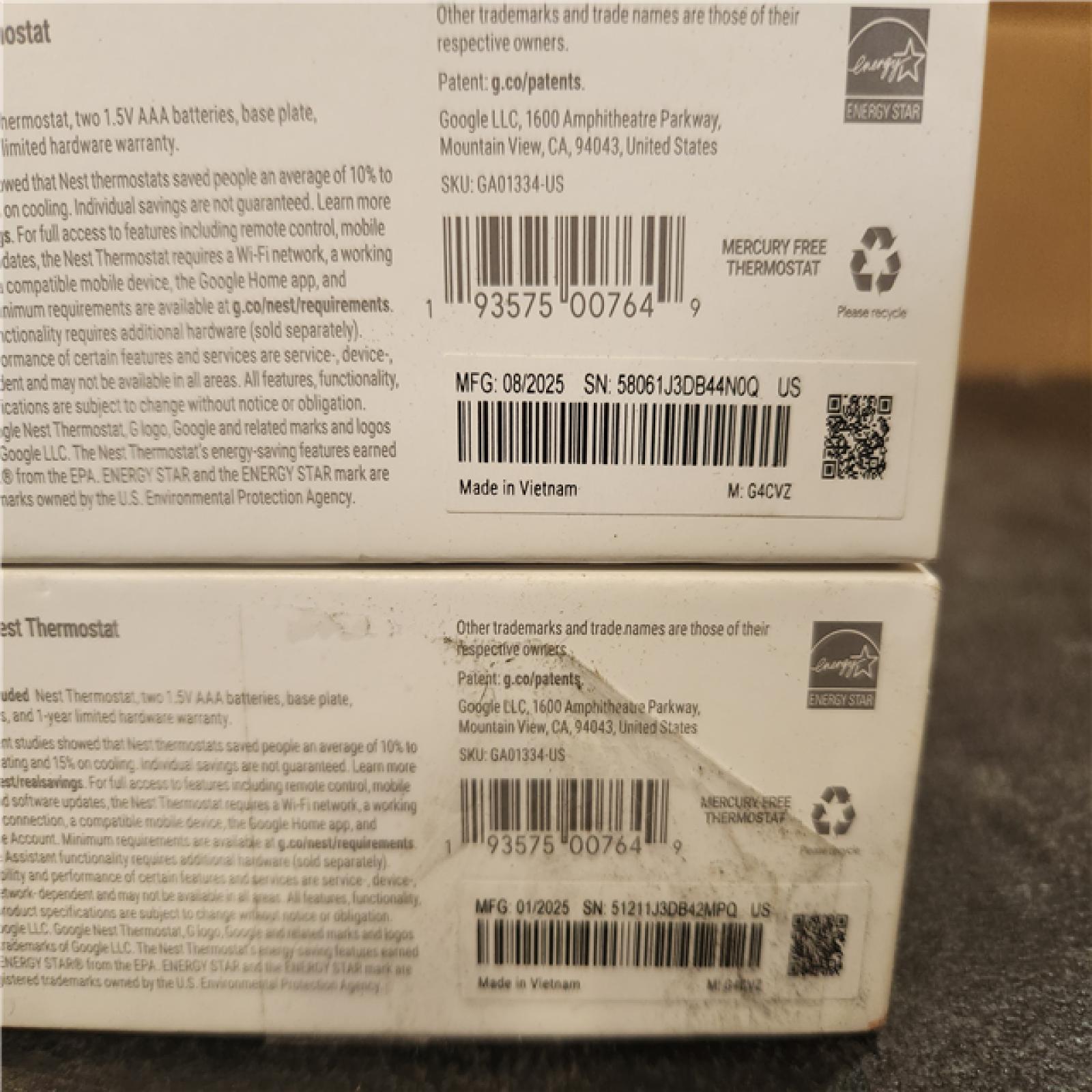 Phoenix Google Nest Thermostat - Smart Programmable Wi-Fi Thermostat (2-Pack)