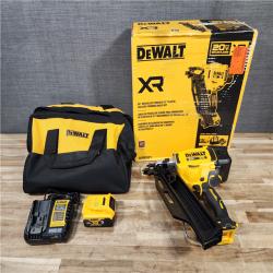 HOUSTON LOCATION - AS-IS (APPEARS LIKE NEW) DEWALT 20-Volt 21° Cordless Framing Nailer Kit