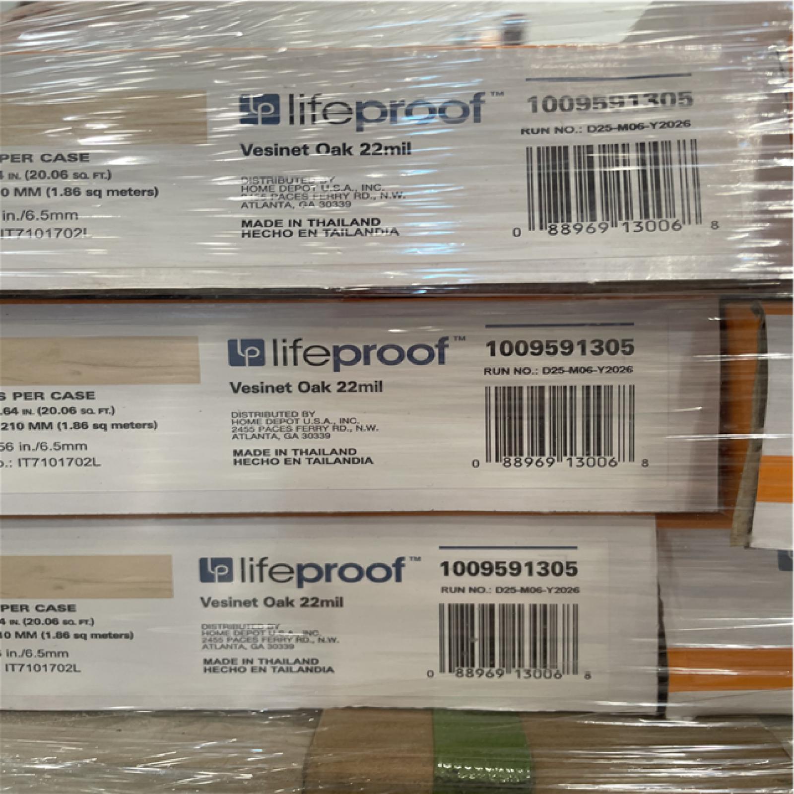 DALLAS LOCATION- AS-IS LIFEPROOF Vesinet Oak 22 mil x 8.7 in. W x 48 in. Flooring(20.1 sq. ft./case)(42 CASES)
