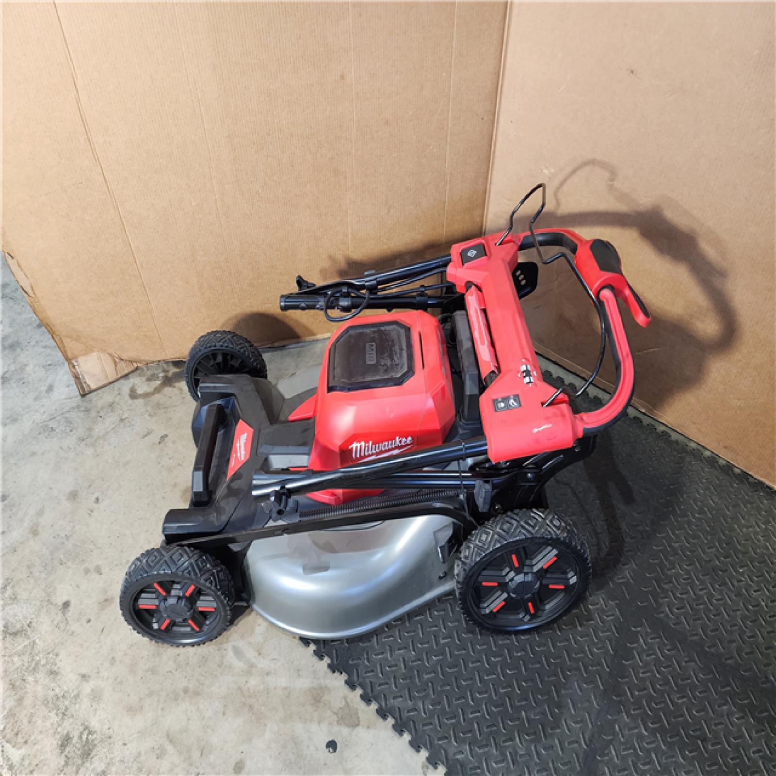 HOUSTON LOCATION - AS-IS M18 FUEL Brushless Cordless 21 in. Walk Behind Dual Battery Self-Propelled Mower W/ (2) Battery and Rapid Charger