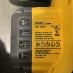 AS-IS DEWALT FLEXVOLT 60-Volt MAX 20 in. Brushless Cordless Battery Powered Chainsaw and Case (Tool with Case Only)