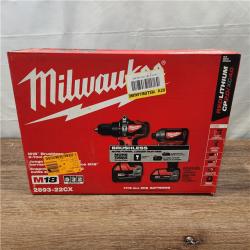 AS-IS Milwaukee M18 Brushless 18V Lithium-Ion Drill/Impact Combo Kit with Case and Charger