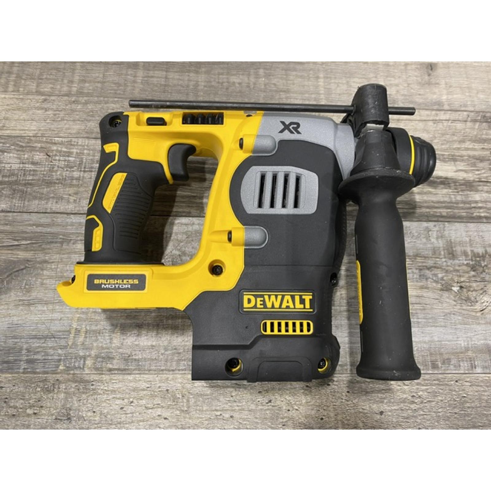 AS-IS DEWALT 20V MAX XR Cordless Brushless 1 in. SDS Plus L-Shape Rotary Hammer (Tool Only)