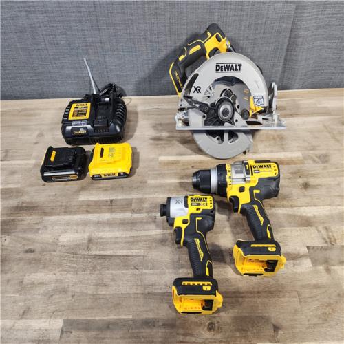 HOUSTON LOCATION - AS-IS DEWALT 3 TOOL COMBO KIT W/ (2) BATTERY & CHARGER
