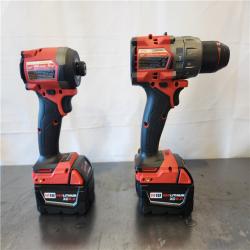 AS-IS- Milwaukee FUEL 18V Lithium-Ion Brushless Cordless Hammer Drill and Impact Driver Combo Kit