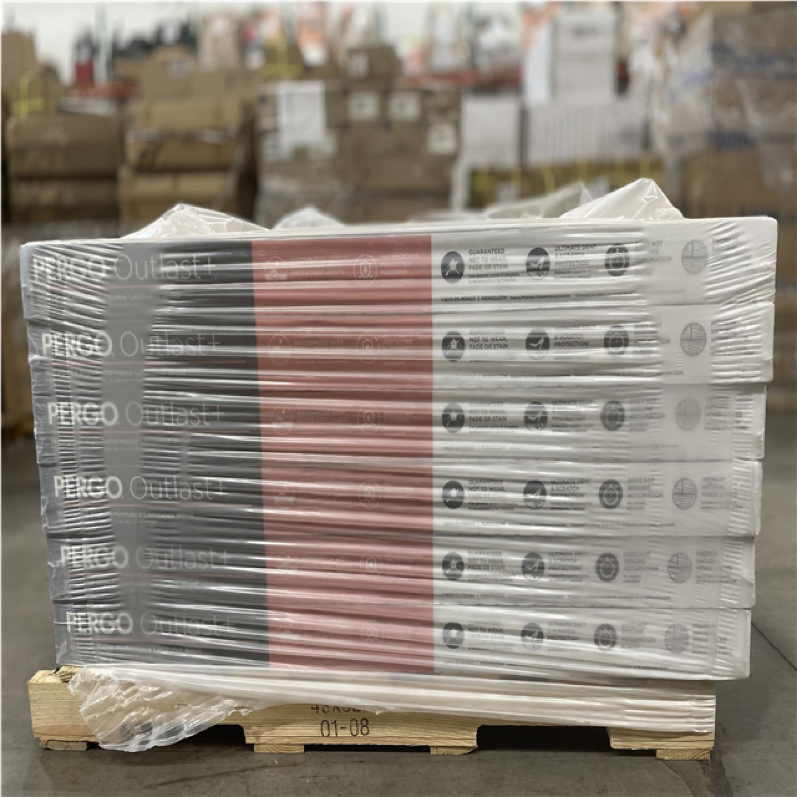DALLAS LOCATION- NEW - PERGO Winter Chestnut 12 mm T x 7.4 in. W Waterproof Flooring (19.63 sq. ft./case) (24 UNITS)