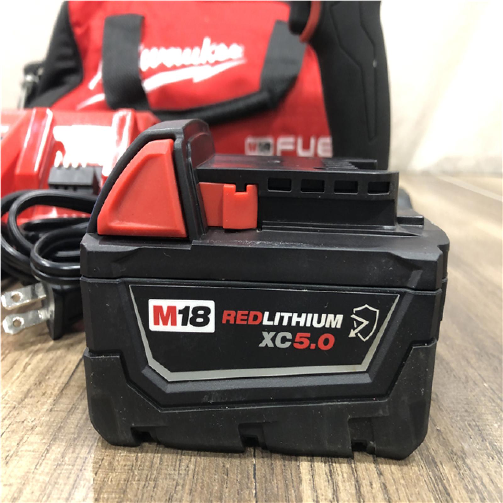 AS-IS Milwaukee FUEL 18V Lithium-Ion Brushless Cordless 1/2 in. Impact Wrench w/Friction Ring Kit