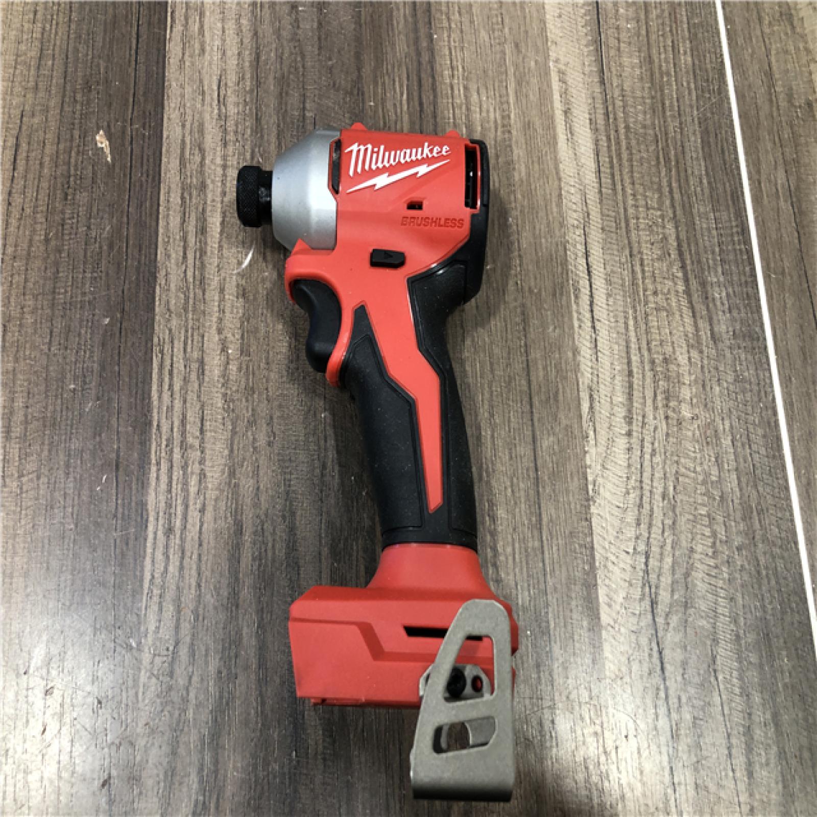 AS-IS Milwaukee M18 18V Lithium-Ion Brushless Cordless 1/4 in. Compact Impact Driver (Tool Only)