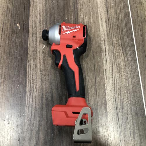AS-IS Milwaukee M18 18V Lithium-Ion Brushless Cordless 1/4 in. Compact Impact Driver (Tool Only)