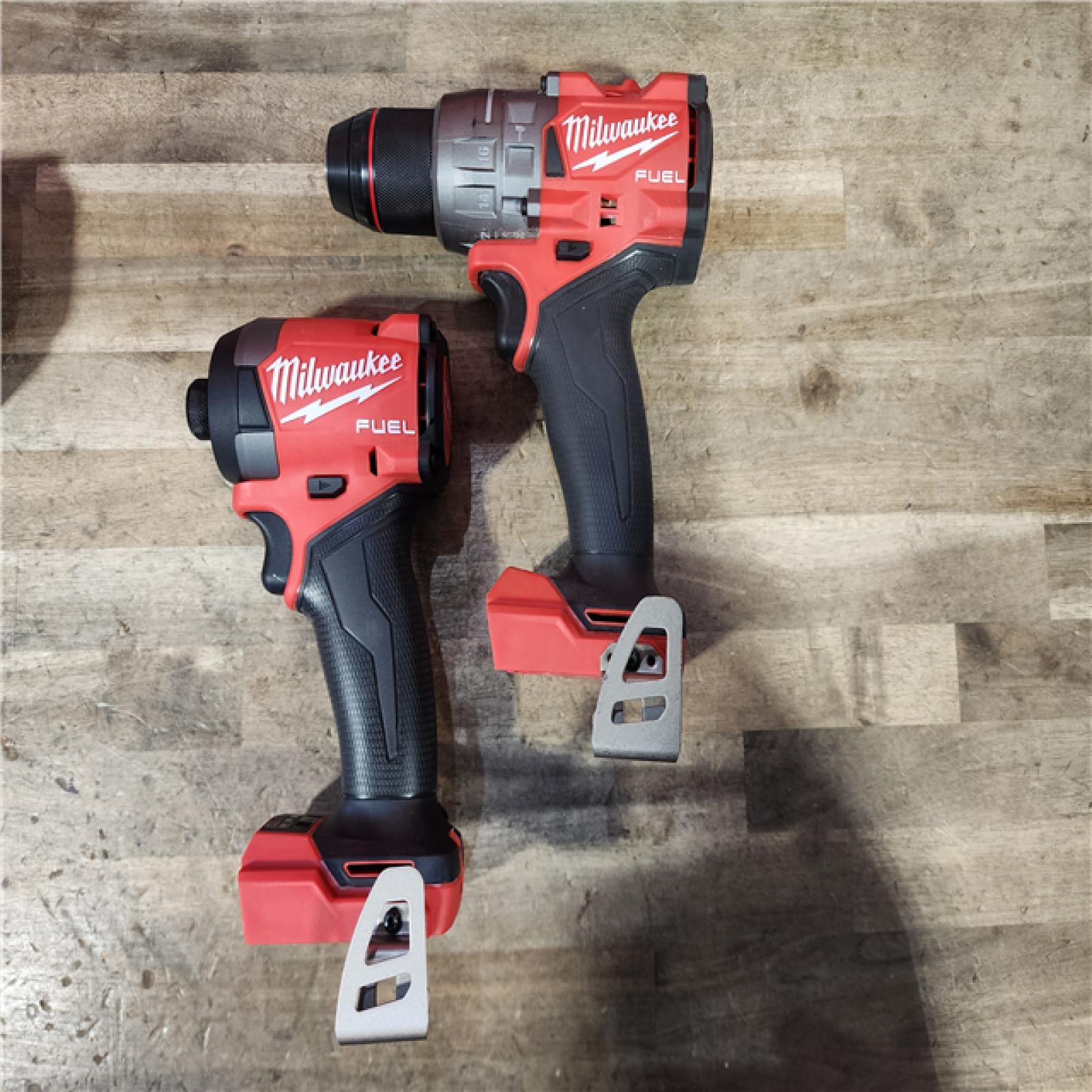 HOUSTON LOCATION - AS-IS (APPEARS LIKE NEW) MILWAUKEE FUEL 18V Lithium-Ion Brushless Cordless Hammer Drill and Impact Driver Combo Kit