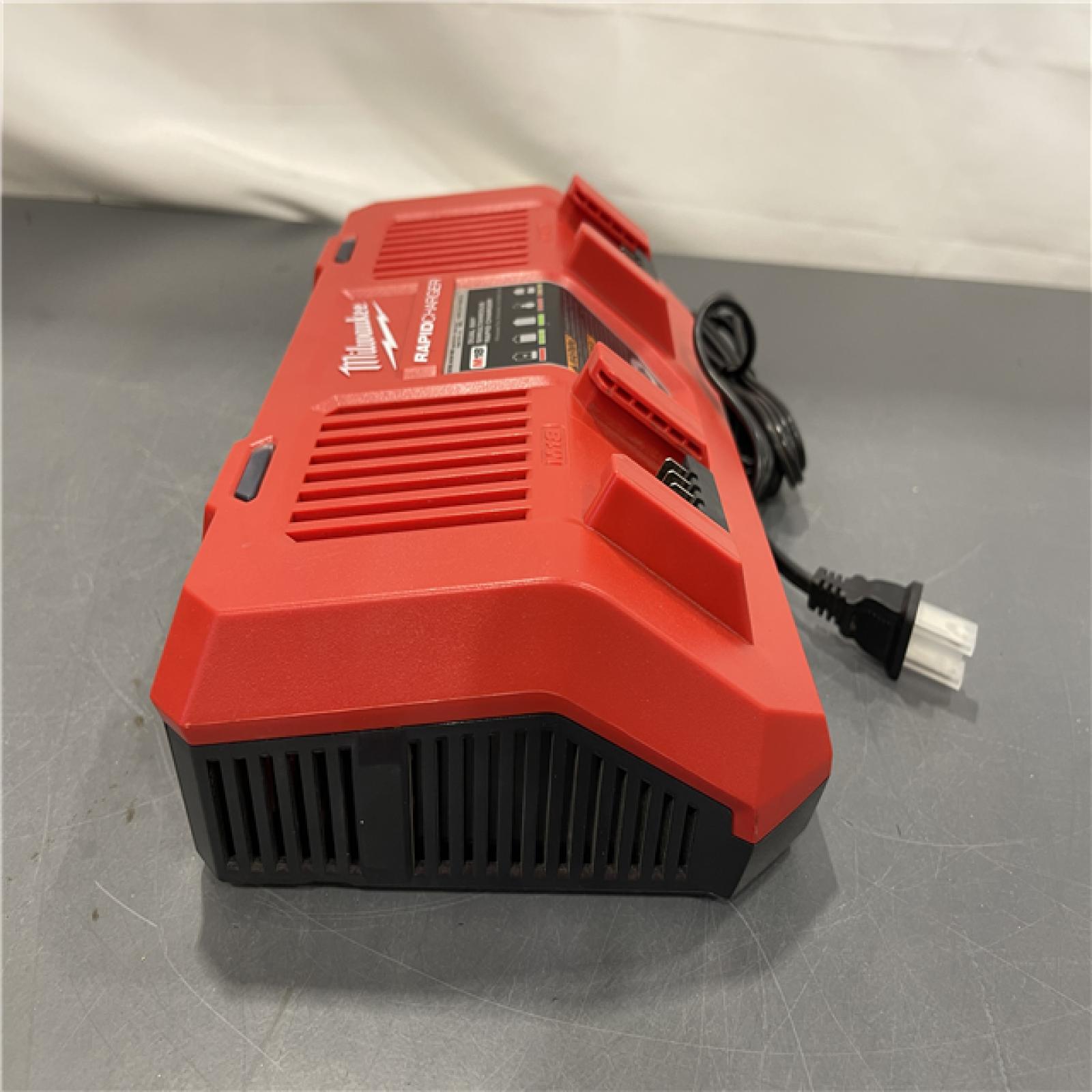 AS-IS - Milwaukee M18 18-Volt Lithium-Ion Dual Bay Rapid Battery Charger
