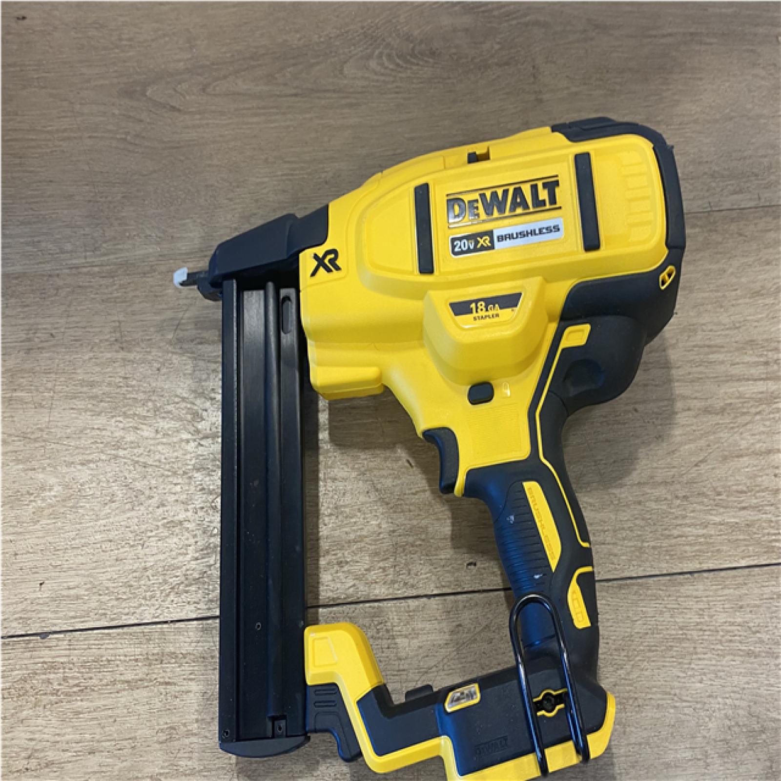 AS-IS DEWALT Cordless 18-Gauge Narrow Crown Stapler (Tool Only)