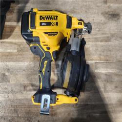 HOUSTON LOCATION - AS-IS DEWALT 20V MAX Lithium-Ion 15-Degree Electric Cordless Roofing Nailer Kit