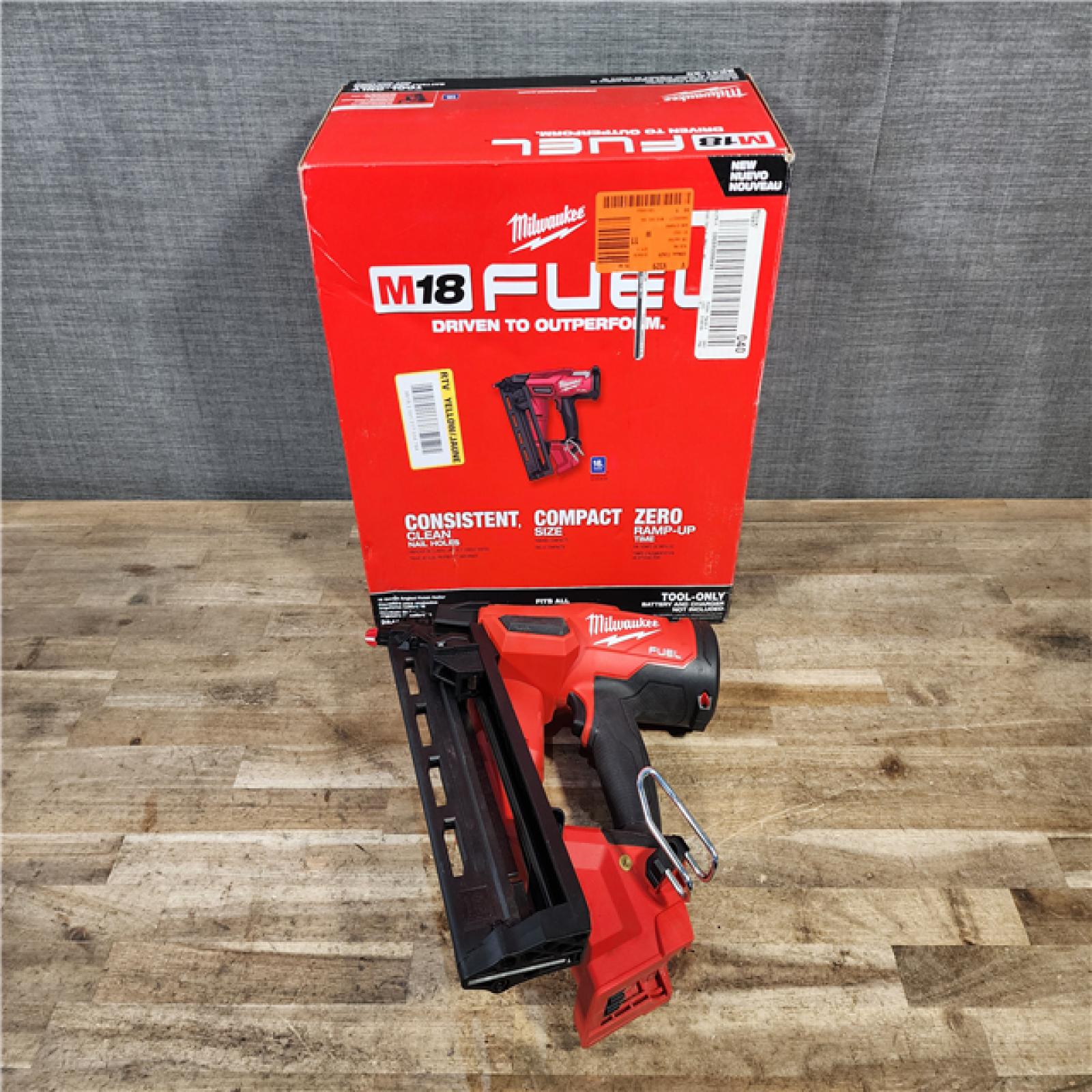 HOUSTON LOCATION - AS-IS Milwaukee FUEL 18-Volt Lithium-Ion Brushless Cordless Gen II 16-Gauge Angled Finish Nailer (Tool-Only)