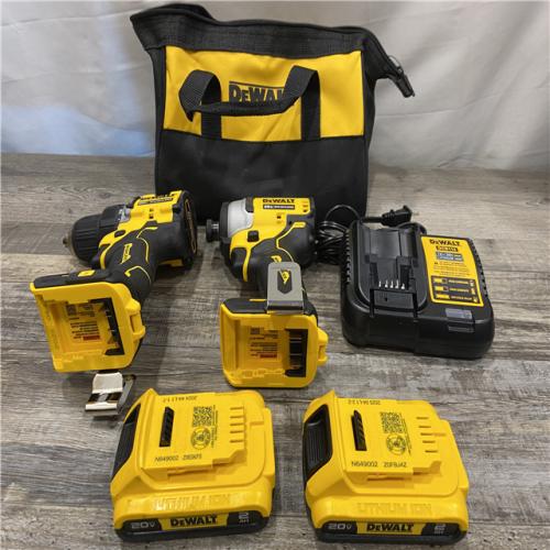 AS-IS DEWALT ATOMIC 20-Volt MAX Lithium-Ion Cordless (2-Tool) Combo Kit