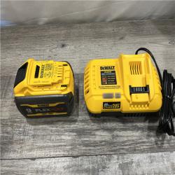 AS-IS DEWALT 20V/60V MAX FLEXVOLT Lithium-Ion 9.0Ah Battery and Charger Starter Kit