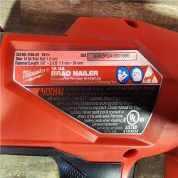 HOUSTON LOCATION - AS-IS (APPEARS LIKE NEW) Milwaukee M18 Fuel 18V Brushless 18-Gauge Brad Nailer 2746-20 (Bare Tool)