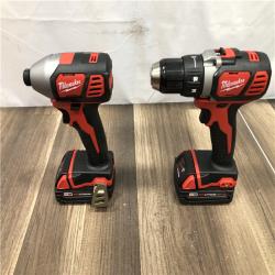 AS-IS Milwaukee M18 18V Lithium-Ion Cordless Drill Driver/Impact Driver Combo Kit