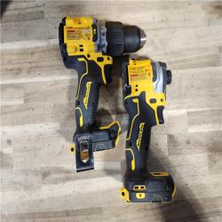 HOUSTON LOCATION - AS-IS DEWALT 20V MAX XR Hammer Drill and ATOMIC Impact Driver 2 Tool Cordless Combo Kit with (2) 4.0Ah Batteries, Charger, and Bag