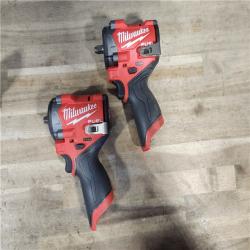 HOUSTON LOCATION - AS-IS MILWAUKEE 2 TOOL COMBO KIT W/ (2) BATTERY & CHARGER