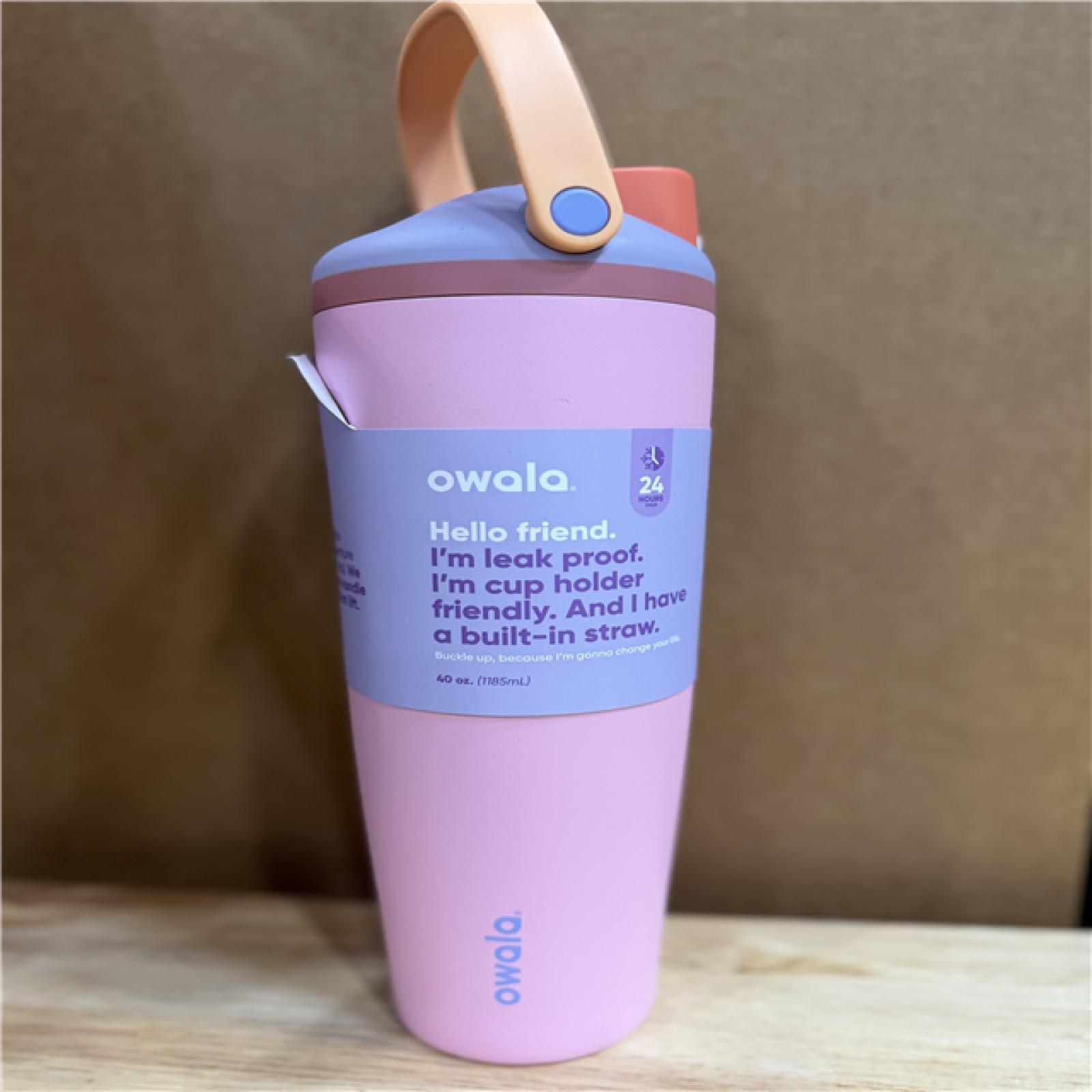 DALLAS LOCATION - NEW! BULLSEYE Owala 40oz FreeSip Sway Stainless Steel Tumbler Kickflip (16 UNITS)