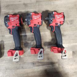 HOUSTON LOCATION - AS-IS MILWAUKEE 3 TOOL COMBO KIT W/ (2) BATTERY & CHARGER