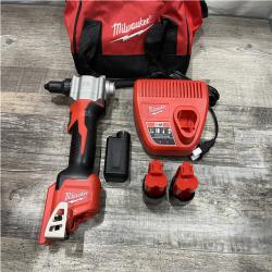AS-IS Milwaukee 12-Volt Lithium-Ion Cordless Rivet Tool Kit