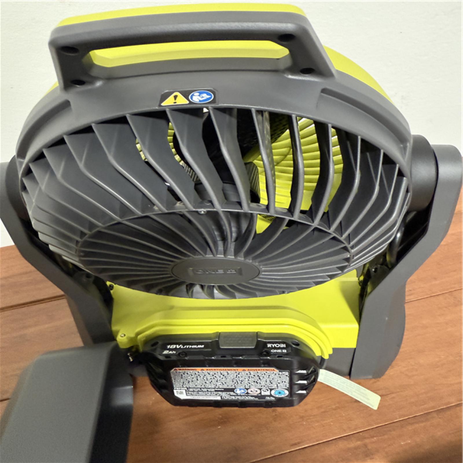 California NEW Ryobi 18V 7.5 Bucket Top Misting Fan Kit includes (1) Battery & Charger
