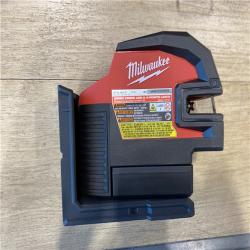 AS-IS Milwaukee 3624-20 12V M12 Lithium-Ion Cordless Green Beam Cross Line & 4-Points Laser