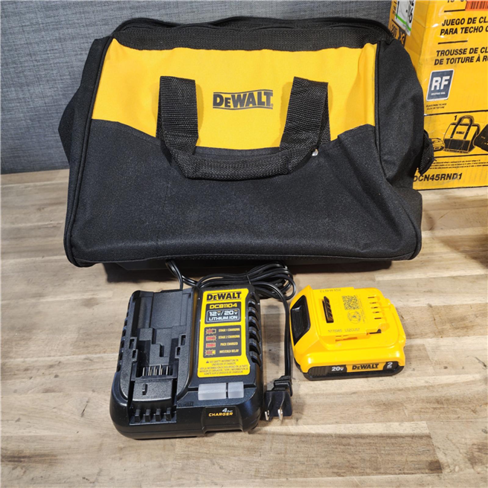HOUSTON LOCATION - AS-IS DEWALT Roofing Nailer Cordless Kit