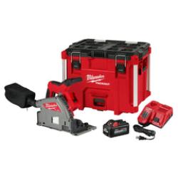 NEW!  Milwaukee 2831-21 M18 FUEL 18-Volt Lithium-Ion Brushless Cordless 6-1/2 in. Plunge Track Saw PACKOUT Kit with One 6.0 Ah Battery