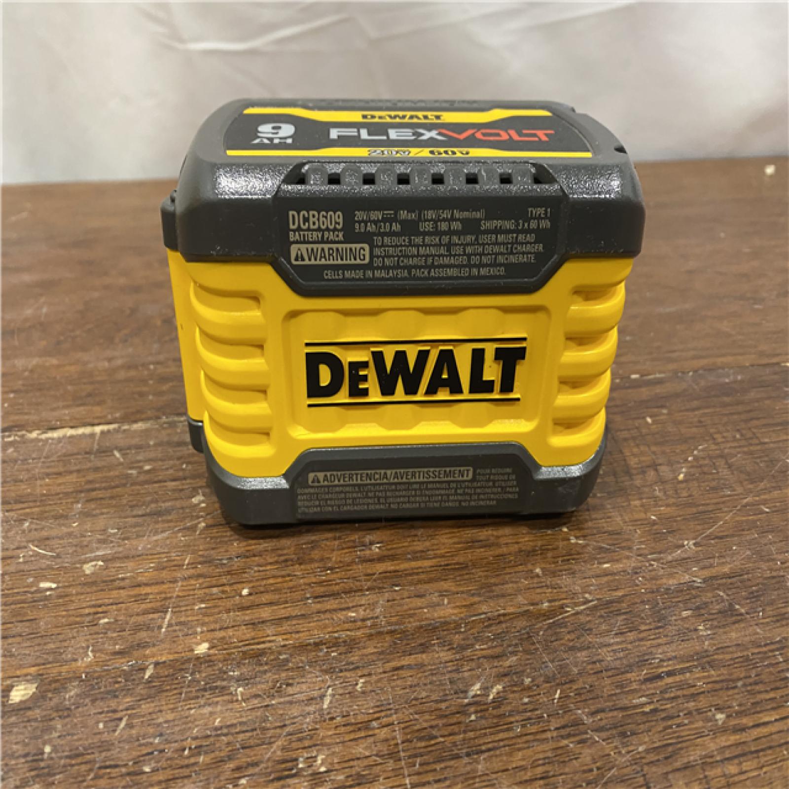 AS-ISDewalt DWLTDCB609 Dewalt DCB609 FLEXVOLT 20V/60V MAX* B