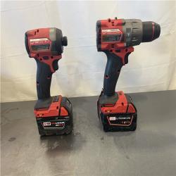 AS-IS- MILWAUKEE FUEL 18V Lithium-Ion Brushless Cordless Hammer Drill and Impact Driver Combo Kit