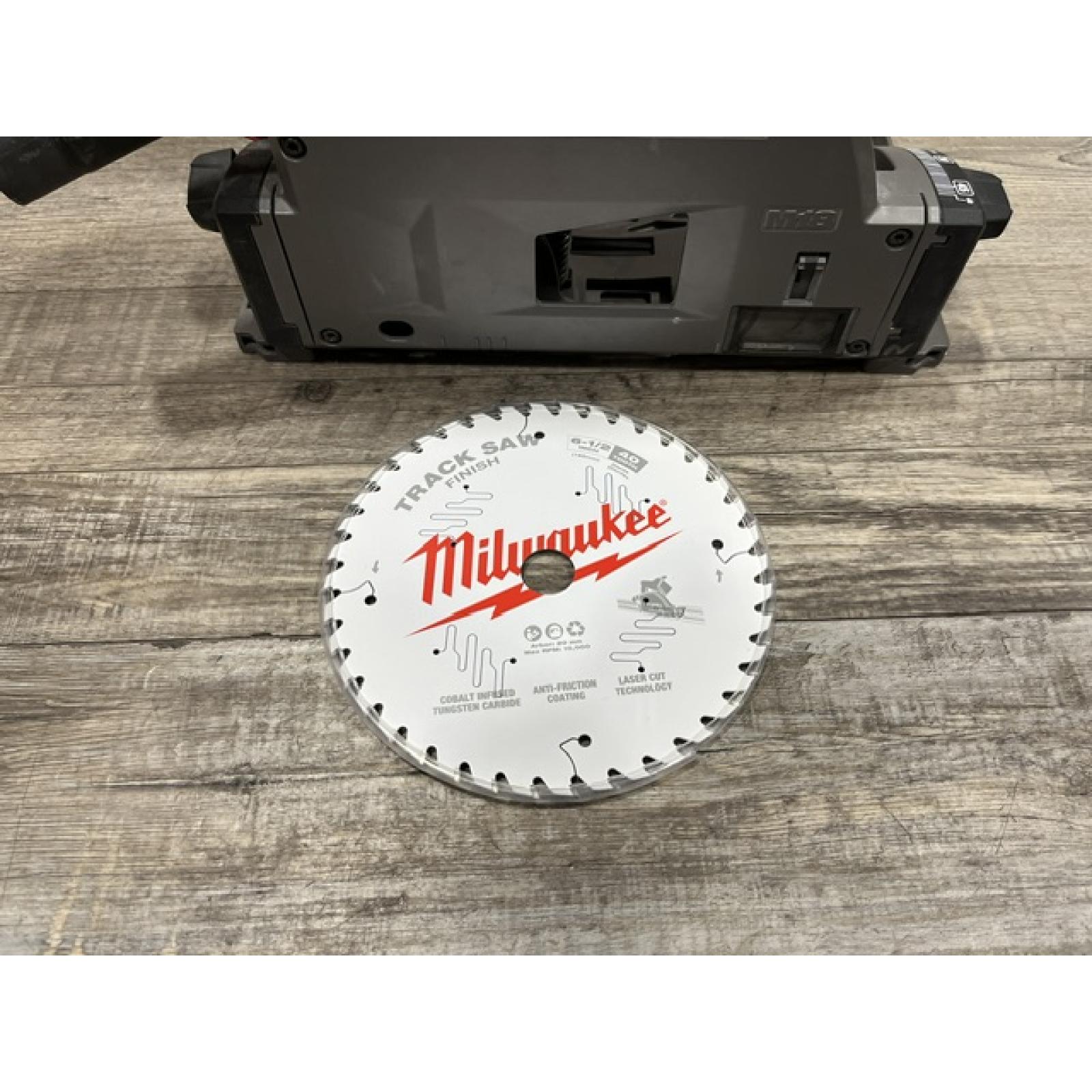 AS-IS Milwaukee FUEL 18V Lithium-Ion Cordless Brushless 6-1/2 in. Plunge Cut Track Saw (Tool-Only)