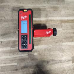 HOUSTON LOCATION - AS-IS MILWAUKEE GREEN INTERIOR ROTARY LASER REMOTE CONTROL & RECEIVER (TOOL ONLY)
