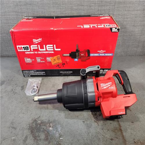 HOUSTON LOCATION - AS-IS (APPEARS LIKE NEW) Milwaukee 2869-20 M18 FUEL 18V Lithium-Ion Brushless Cordless 1 in. Impact Wrench Extended Reach D-Handle (Tool-Only)